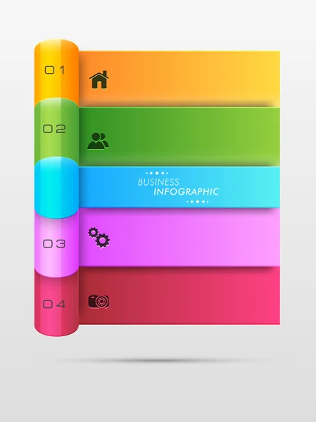 Conceito de infográficos de negócios . — Vetor de Stock