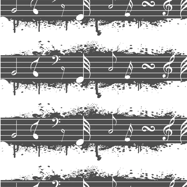 Concepto de notas musicales . — Vector de stock