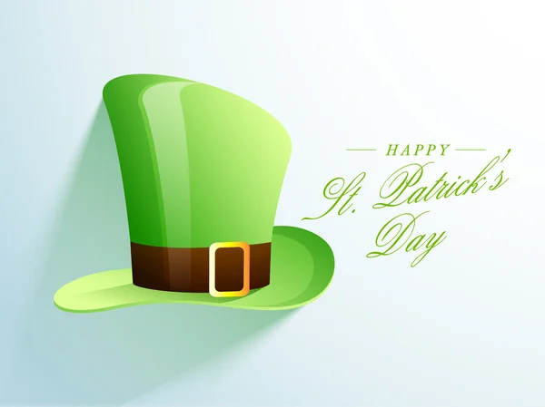 Kapelusz kobold błyszczący do Happy St Patrick's Day. — Wektor stockowy