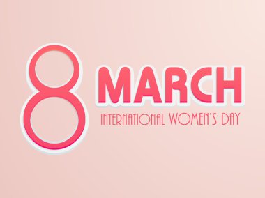 Posteri veya başlığı Dünya Kadınlar günü kutlama için.