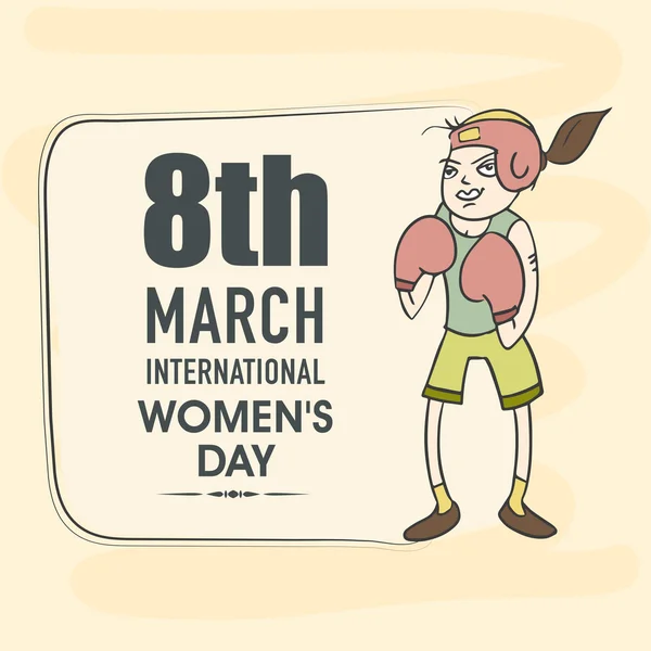 Poster of banner voor International Women's Day viering. — Stockfoto