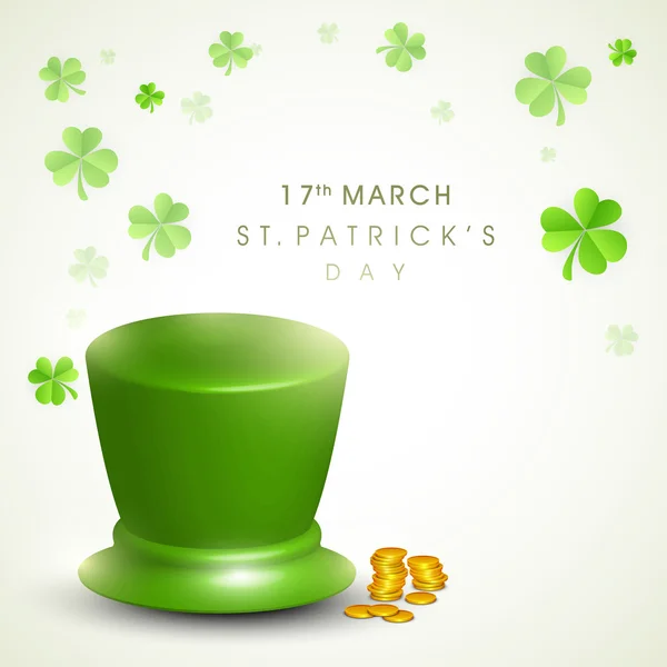 Skřítek klobouk pro šťastný St. Patrick je den oslav. — Stockový vektor