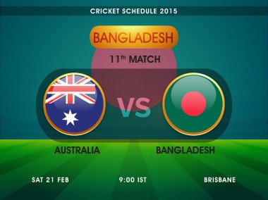 Zamanlama 2015 Avustralya vs Bangladeş kriket maç.