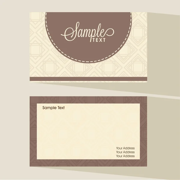 Cartão de visita ou cartão de visita simples . — Vetor de Stock