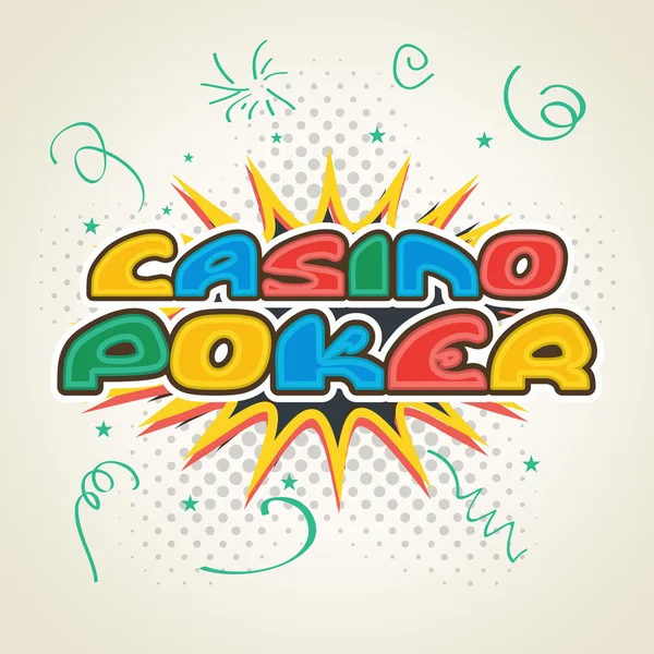 Colorful text for Casino. — Stock Vector