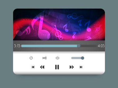 Şık media player penceresi.