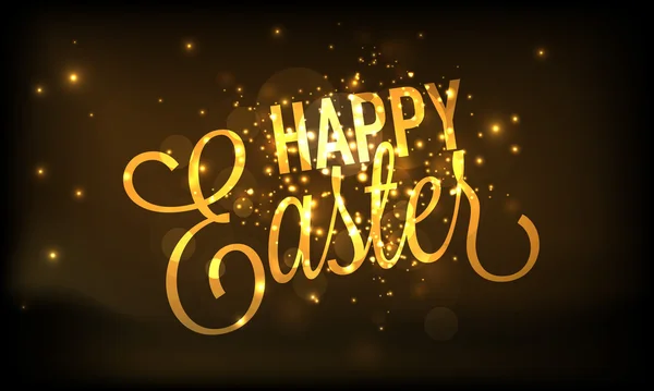 Poster of het spandoek ontwerp voor Happy Easter viering. — Stockvector