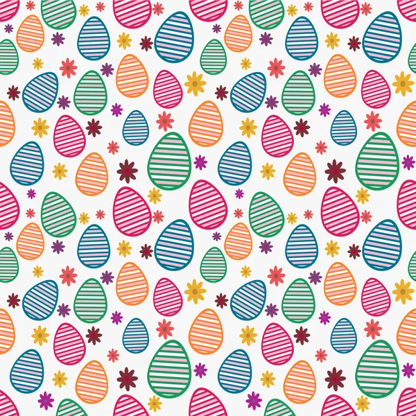 Modèle sans couture pour une joyeuse célébration de Pâques . — Image vectorielle