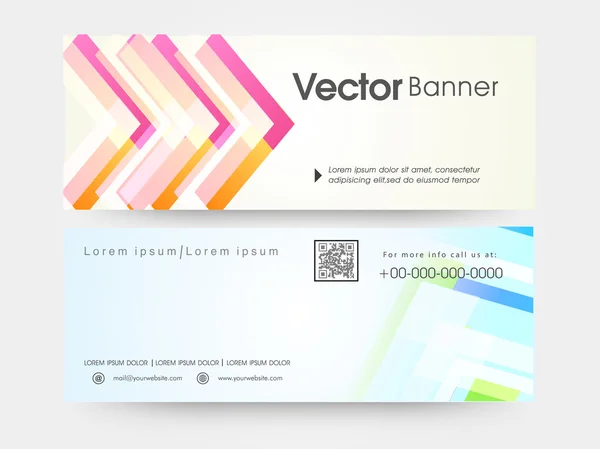 Website header or banner set. — Stock Vector