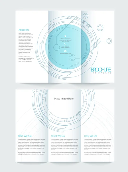 Two pages brochure, flyer or template for business. — Stock Vector