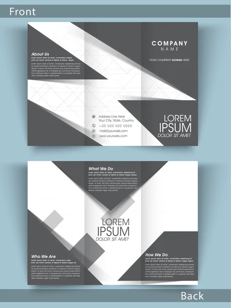 Professional business flyer, trifold or template. — Stock Vector