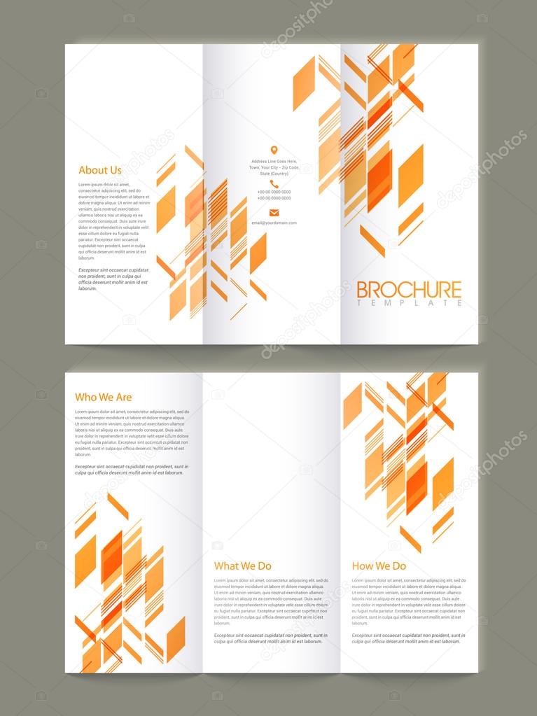 Tri Fold Brochure Template Or Flyer For Business Stock Vector C Alliesinteract