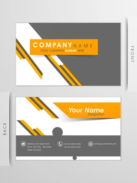 Professional business or visiting card set for your company. — Stock Vector