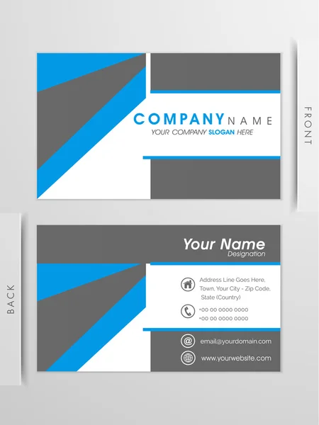 Creative visiting card or business card design. — Stock Vector