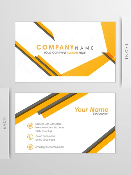Design de cartão de visita ou cartão de visita . — Vetor de Stock