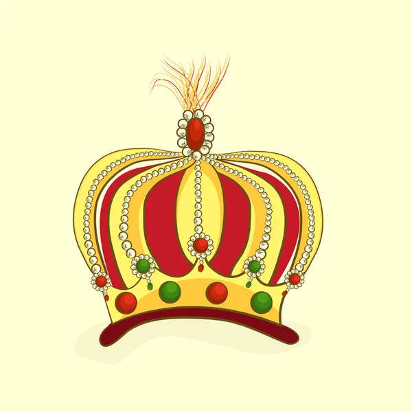 Stylish colorful crown. — Stock Vector