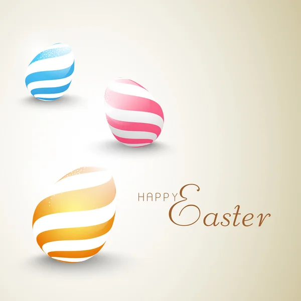 Πολύχρωμα αυγά δημιουργική για τον εορτασμό Πάσχας. — Διανυσματικό Αρχείο
