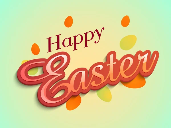 Poster of banner voor Happy Easter viering. — Stockvector