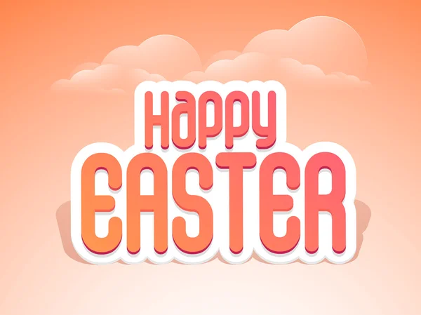 Poster or banner for Happy Easter celebration — Stock Vector