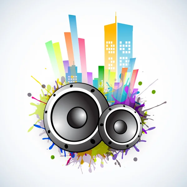 Altavoz instrumento musical . — Vector de stock