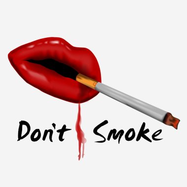 Poster, banner or flyer for No Smoking Day. clipart