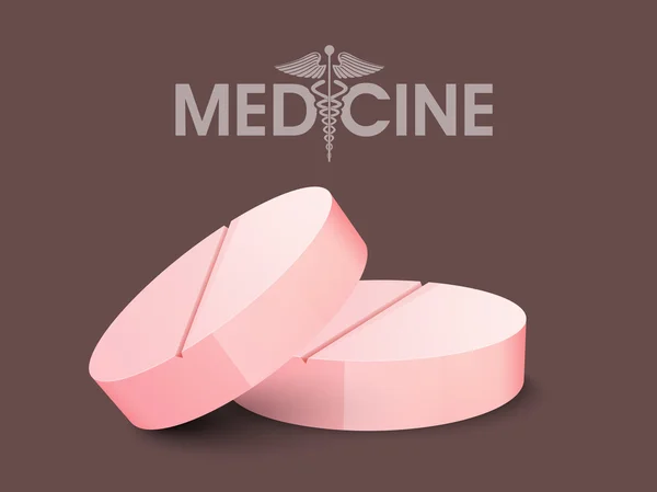 Pastillas para el concepto de Salud y Medicina . — Vector de stock