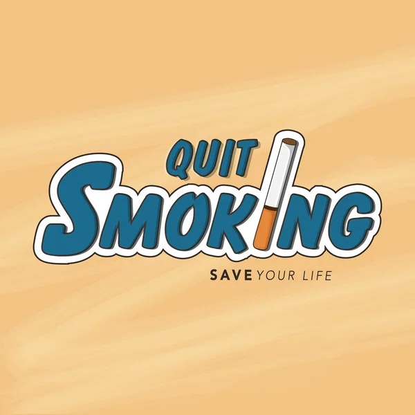 Poster, banner or flyer for No Smoking Day. — Stock Vector