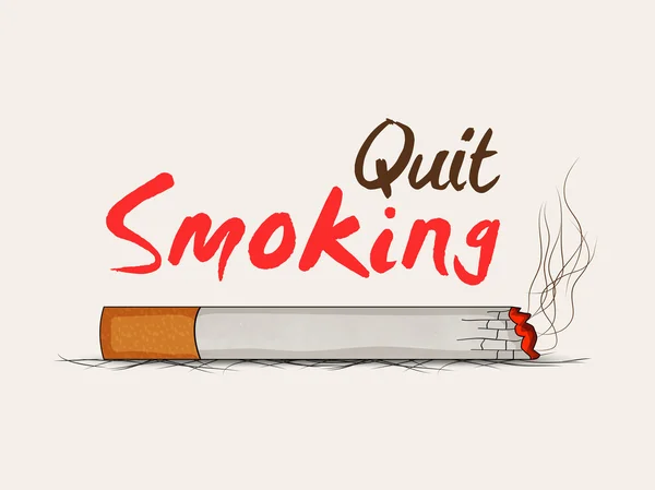 Poster, banner or flyer for No Smoking Day. — Stock Vector