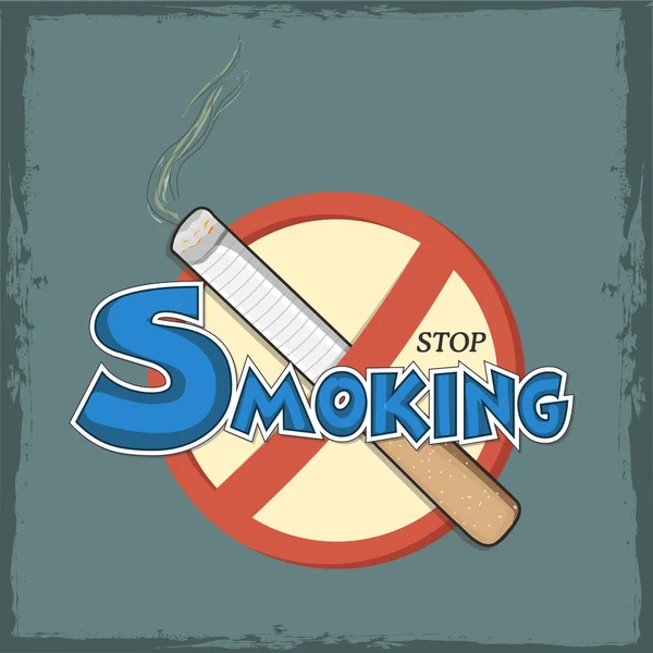Spandoek, poster of folder voor No roken Day. — Stockvector
