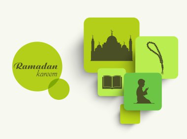 Ramazan Kareem kutlama etiket veya etiket.
