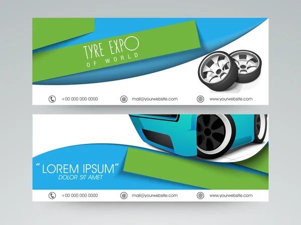 Concept van website header of banner. — Stockvector