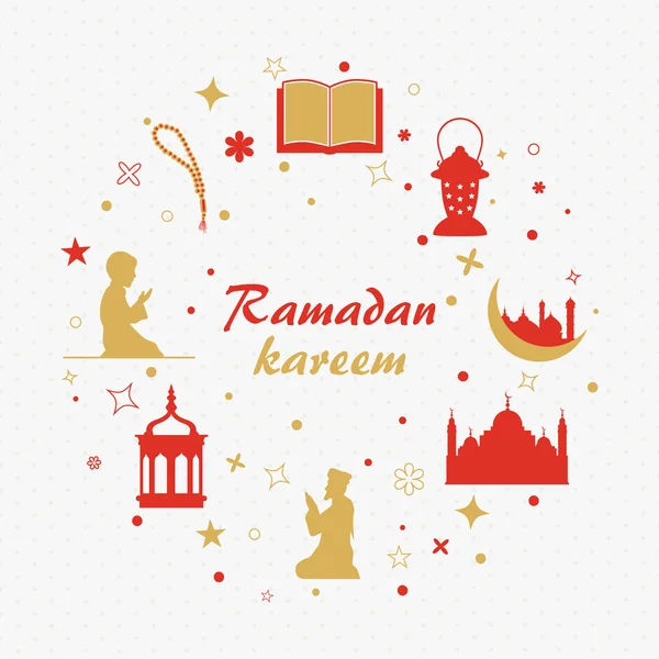 Celebración kareem ramadán. — Archivo Imágenes Vectoriales