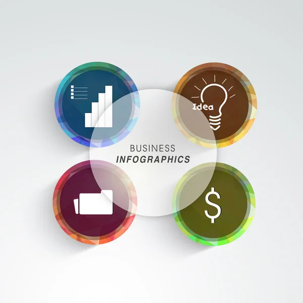 Conjunto de infográficos de negócios . —  Vetores de Stock