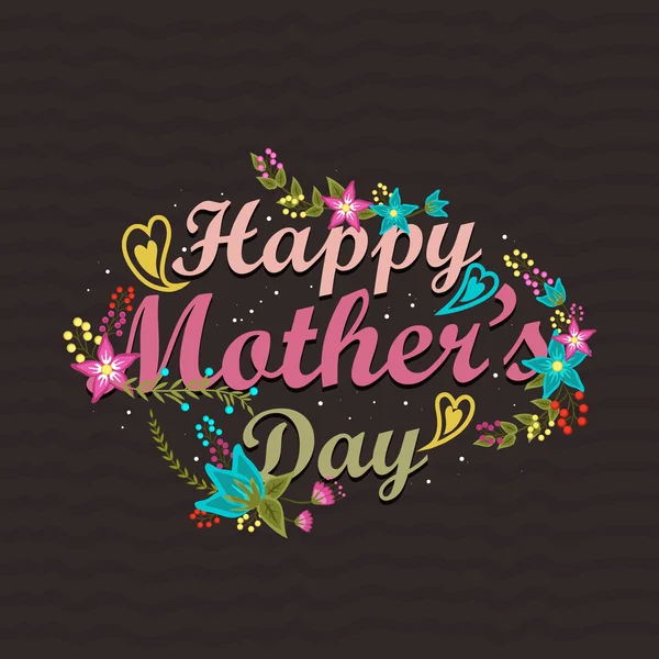 Poster, banner or flyer for Happy Mother's Day. — Stock Vector