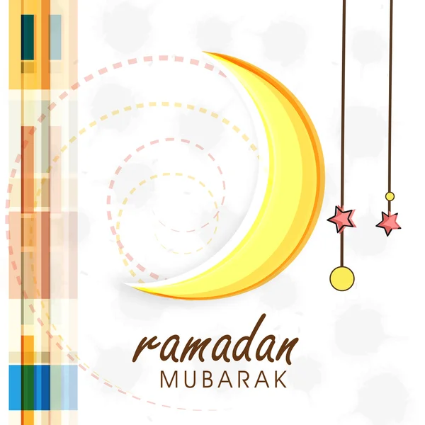 Carte de vœux ou d'invitation pour la célébration du Ramadan Kareem . — Image vectorielle