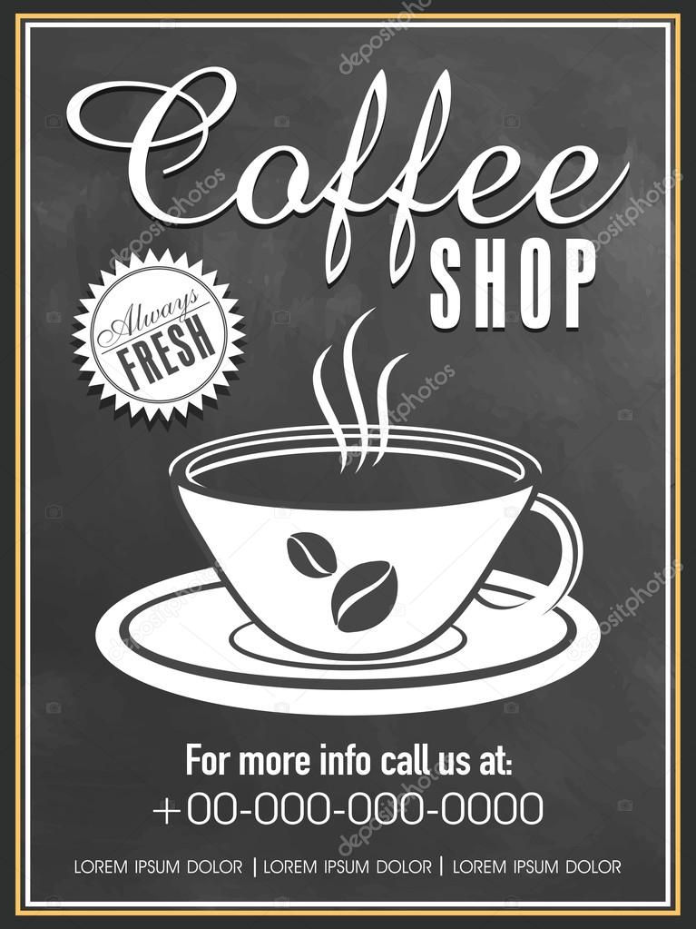 Menu card design for coffee house. Stock Vector Image by