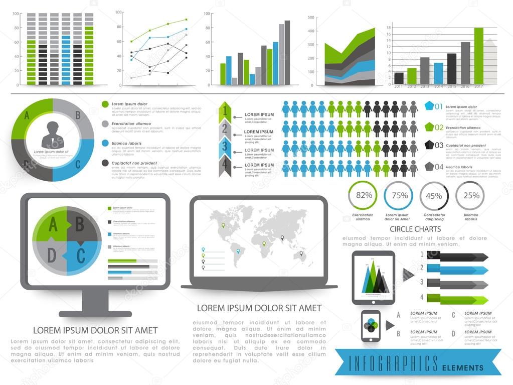 Set of Business Infographics elements.