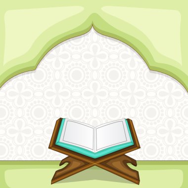 Ramazan Kareem kutlama İslam kutsal kitabı Kur'an-ı Kerim Şerif ile.