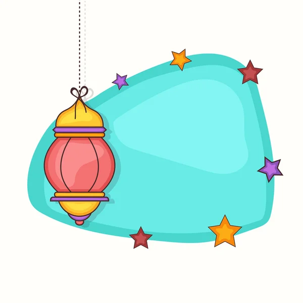 Ramadan Kareem feest met kleurrijke Arabische lamp. — Stockvector