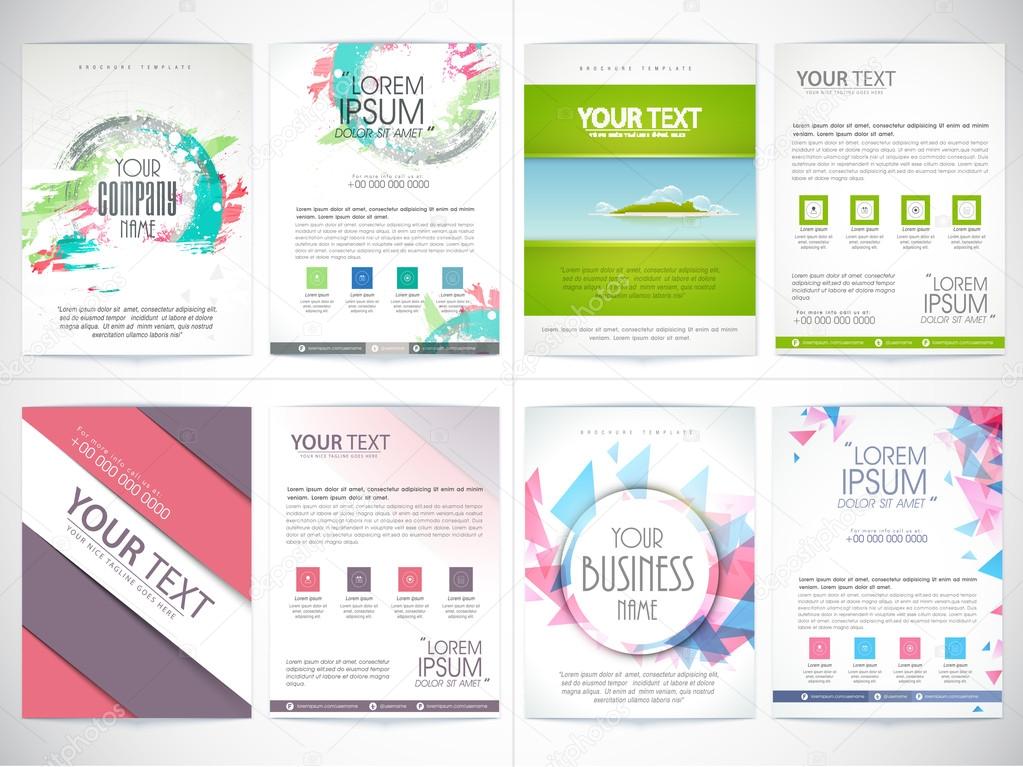 Set of business flyers or template.