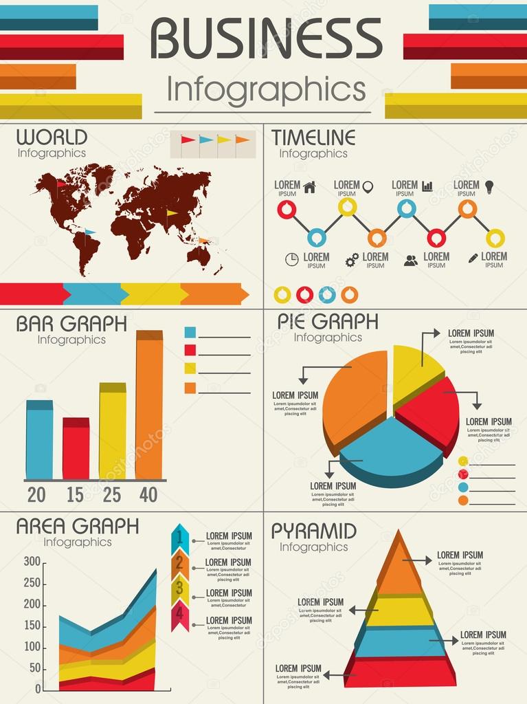 Set of business infographics.