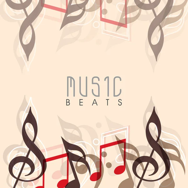 Stylish musical background. — Stock Vector