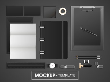 İş için kurumsal kimlik seti veya mockup şablon.
