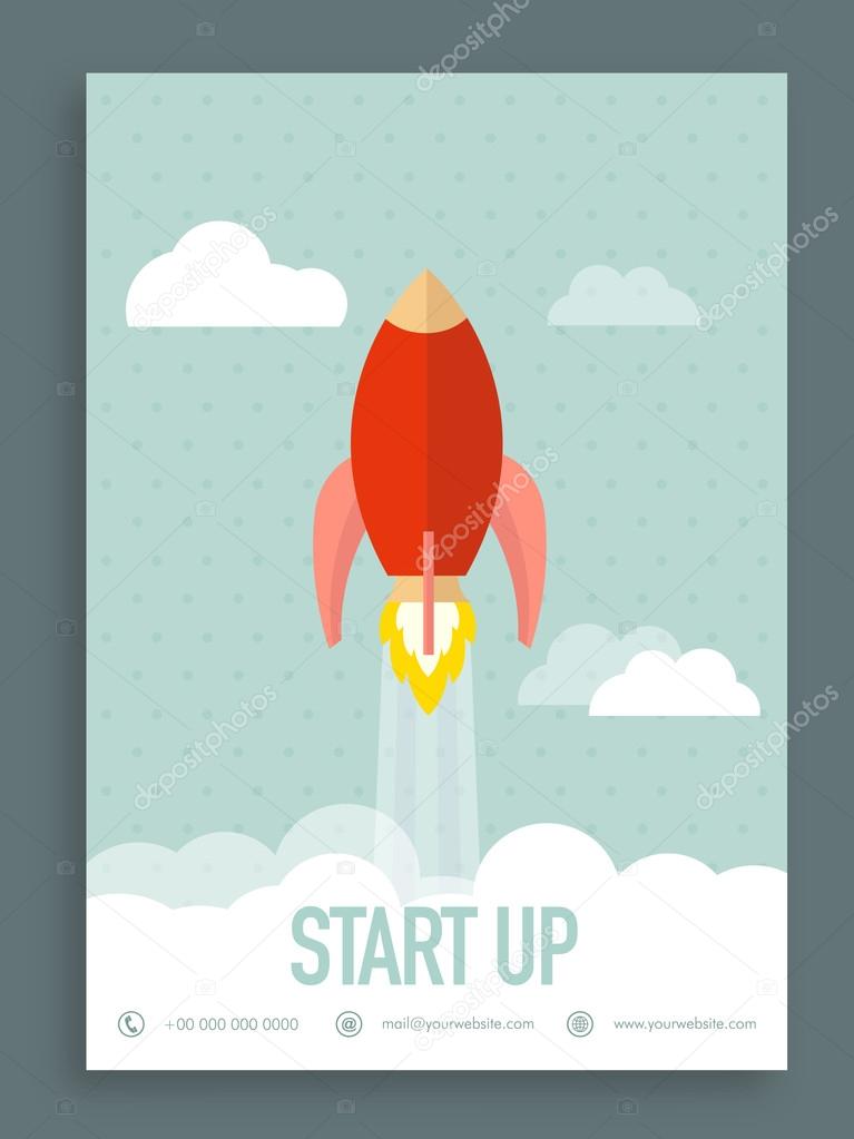 Start up flyer, brochure or template.