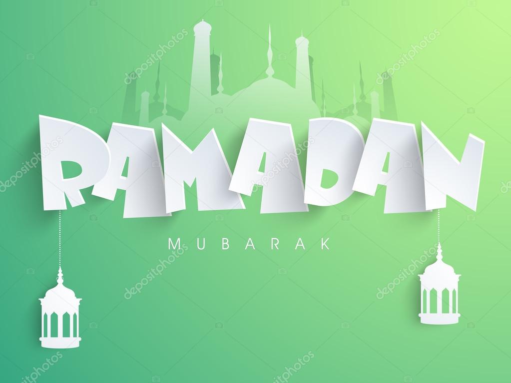 Ramadan Kareem celebration with stylish text.