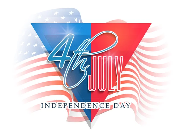 Kreativa illustration för amerikanska självständighetsdagen. — Stock vektor