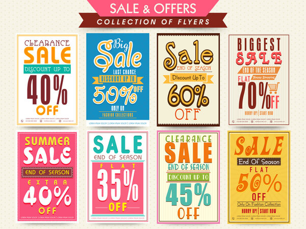 Mega collection of Sale Flyers.