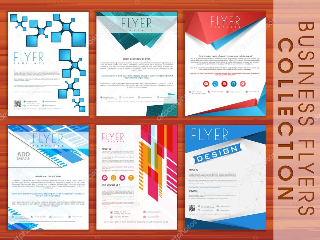 Set of business flyers.