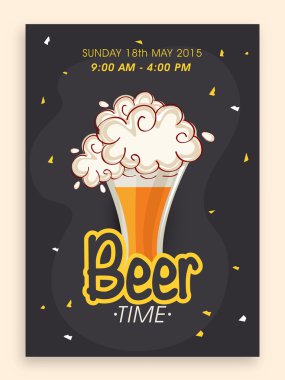 Bira zaman el ilanı veya banner tasarımı.
