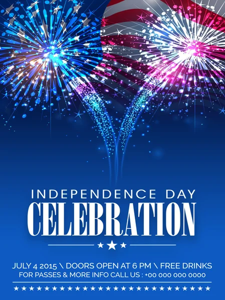 Amerikan Bağımsızlık günü kutlama davetiyeli firew
